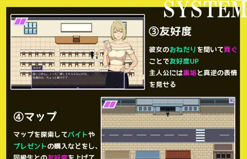 【PC】[RPG/日系/探索/互动/卖春]被装成援交辣妹的女生欺骗而沦为绿帽受虐狂的故事 貢がせギャルに騙されて、寝取られマゾ化した話[450M]