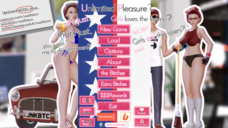 [PC/欧美/SLG游戏/汉化/9.3G]无限快乐 无尽的快感 Unlimited Pleasurev1.1.1作弊码+汉化版+欧美SLG游戏+9.3G